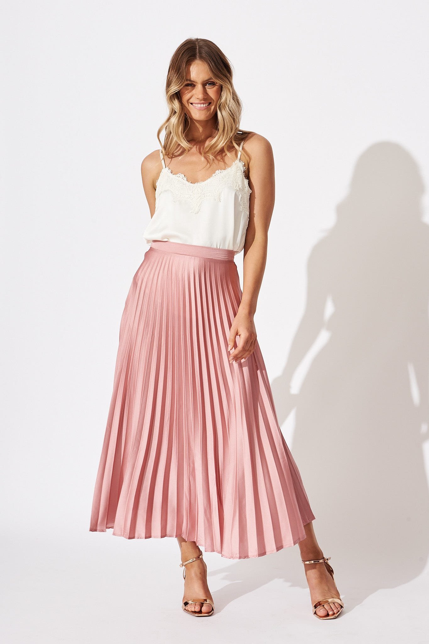 Top In Cream Satin - Image 3