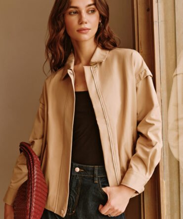 Button Zipper Polo Jacket