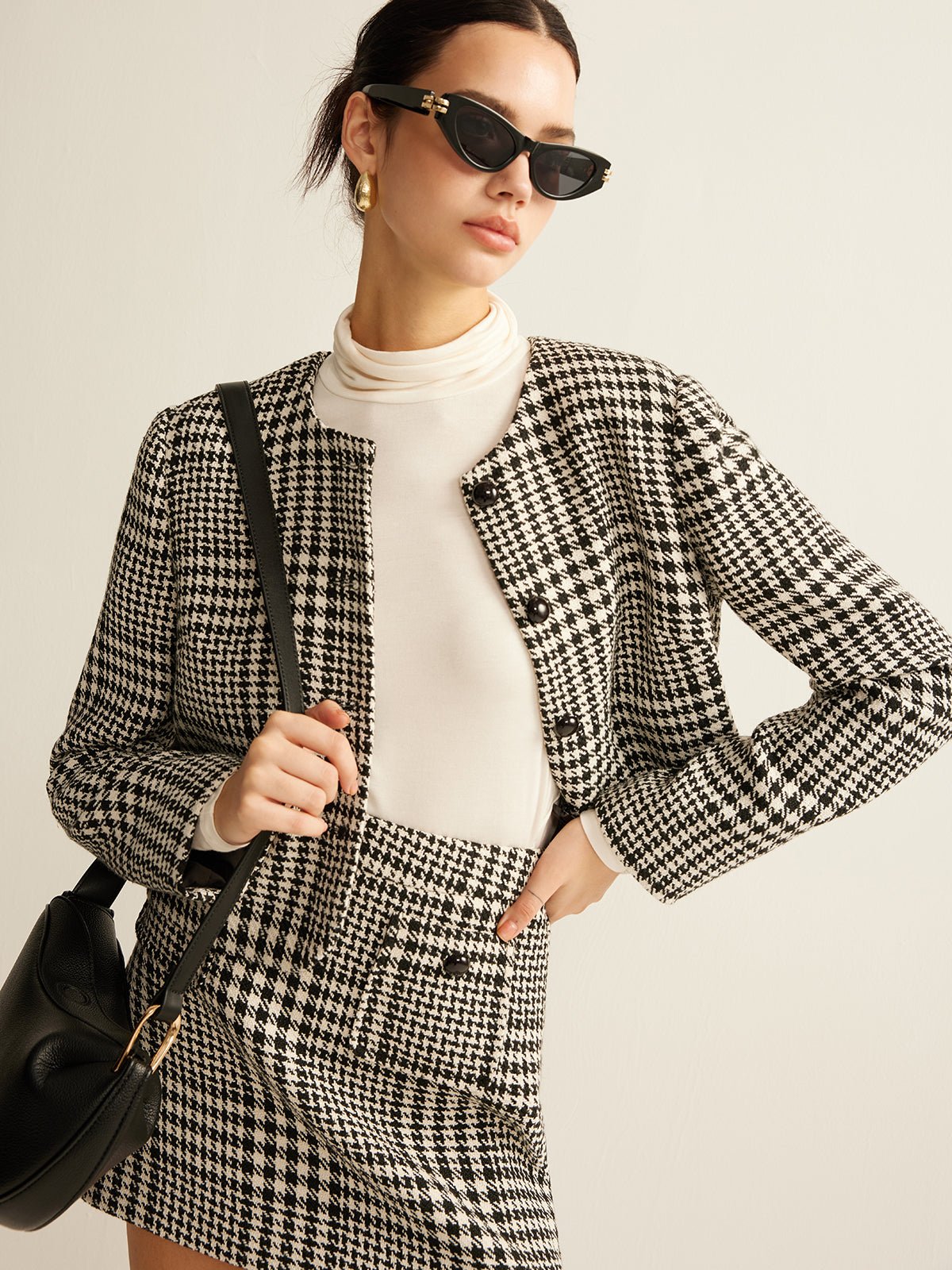 Wool-Blend Checked Blazer - Image 2