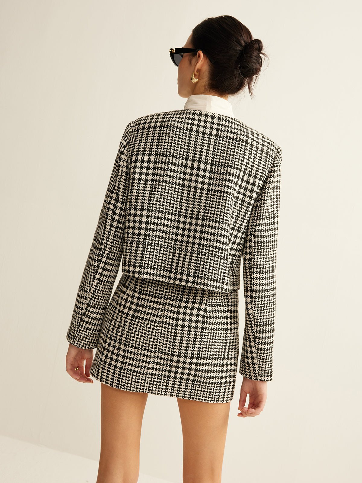 Wool-Blend Checked Blazer - Image 7