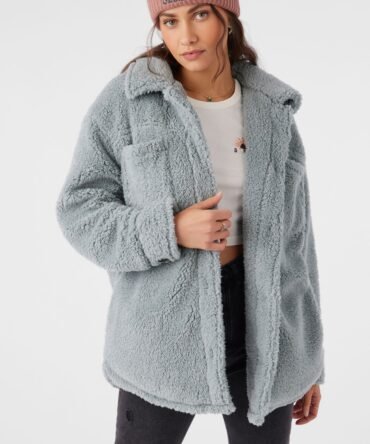 HIGH PILE OVERSIZED FLEECE JACKET