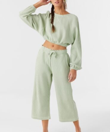 WAFFLE KNIT PANTS