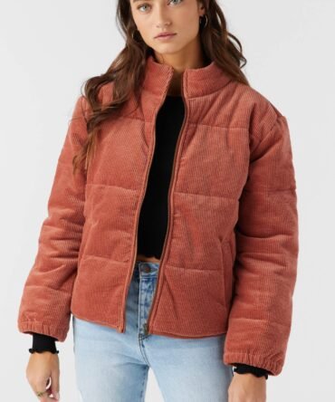 CORDUROY QUILTED ZIP JACKET
