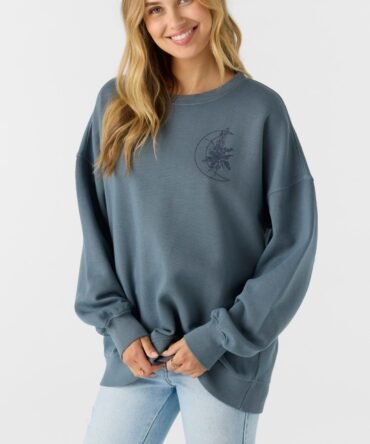 CREWNECK OVERSIZED-FIT FLEECE PULLOVER